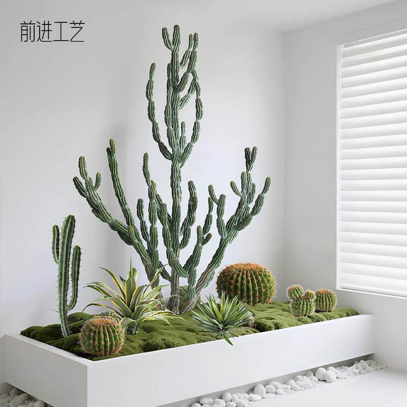 型仿真仙人掌假20250516植物造景生沙植物人柱展厅仙民大宿咖啡厅
