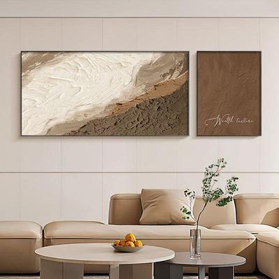 奶油风客厅装饰画高级感抽象肌壁画绿两理联组色沙发背景墙合353