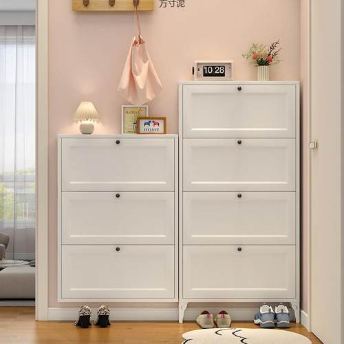 钢制家用薄鞋柜鞋后入户玄关见详情柜翻斗式可门上墙省空间超收纳