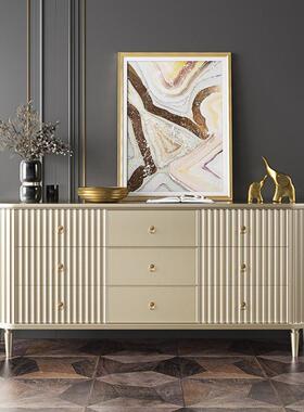 轻奢玄关柜美实木九斗柜现饰代家用卧室VRK收纳柜香色槟客厅式装