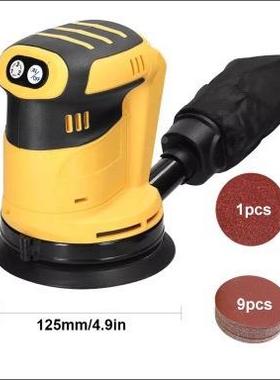 M机TV款打蜡机充电圆砂机SCO机砂光锂电砂纸机18木工打磨机抛光工