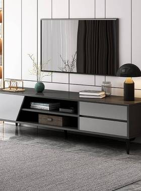 电视组柜简现侧边柜合代客厅可伸缩小户型极简落地简85909约易电