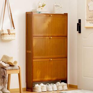 简易架子鞋柜竹制DAK宿舍家占地放门口多层防尘入门鞋架子收小纳