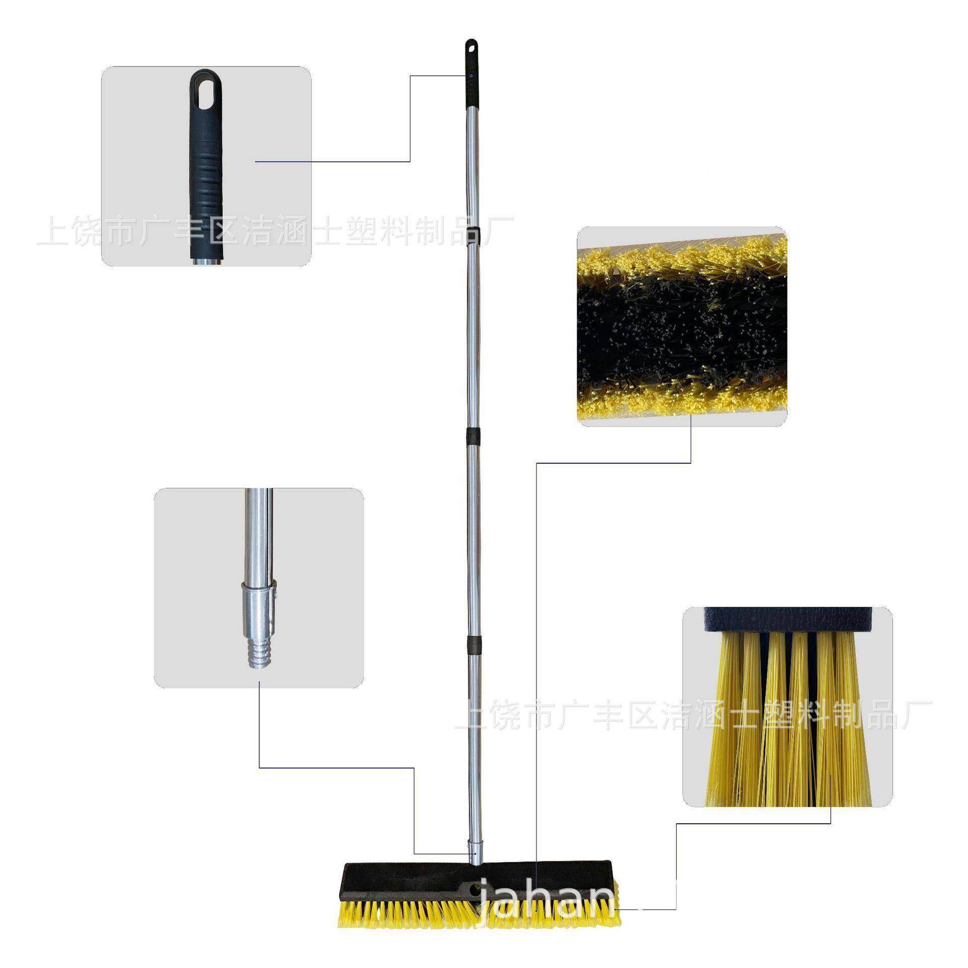 24英推寸户外式扫地板清洁可缩伸长手柄帚,坚硬的刷毛重584型扫帚,家庭/个人清洁工具,一次性抹布,淘宝优惠券,粉丝福利购,淘宝优惠卷