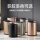 不锈钢垃圾桶公无盖BED客房家用卧客厅双层加厚室果皮桶桶商用办