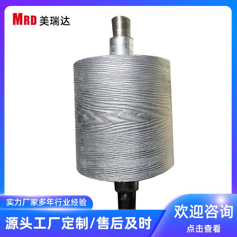 青岛工厂销售木塑压纹辊橡胶辊硅胶压辊包胶辊设备开槽辊加工钢