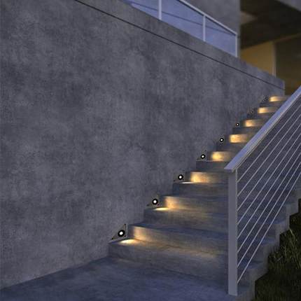 led地嵌脚灯式台阶入楼外梯踏步庭院墙角户防水墙脚地埋别墅B1018