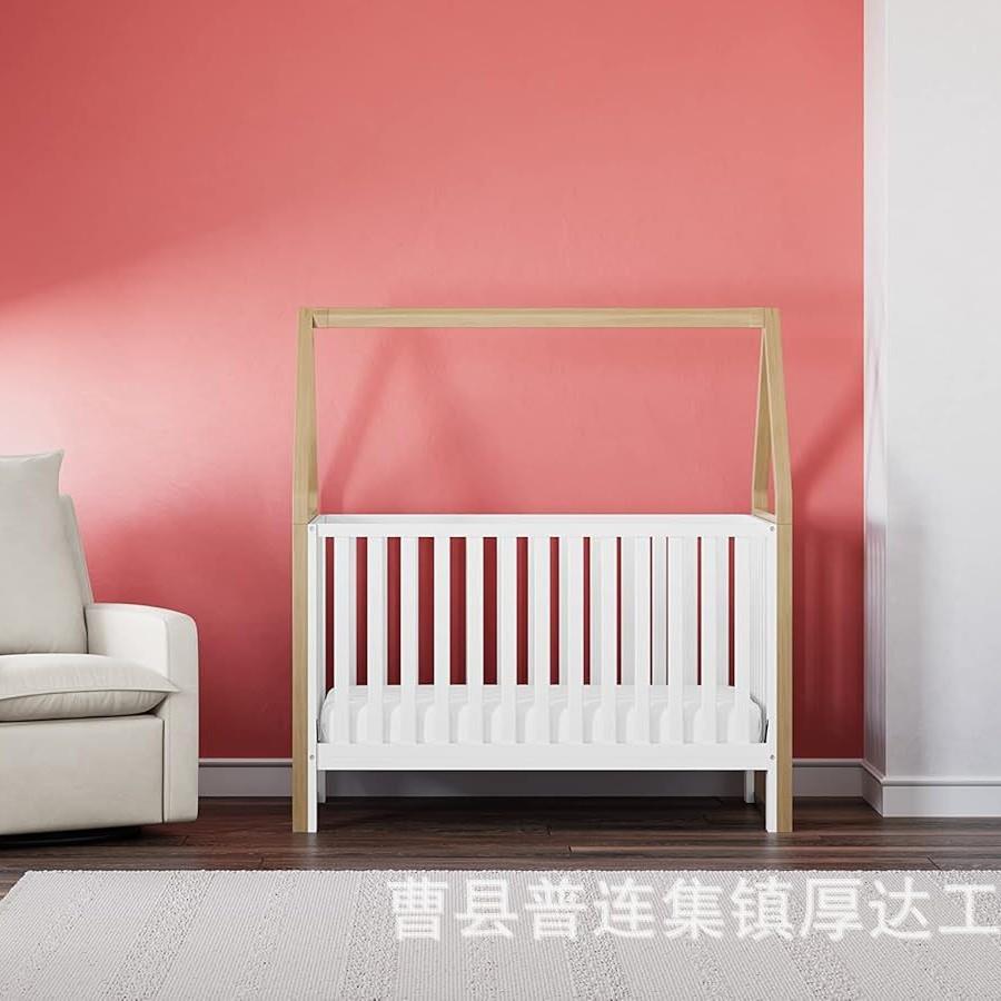 新实木婴床儿儿高护YZG款栏新生儿宝宝床木质多功能可转换童床