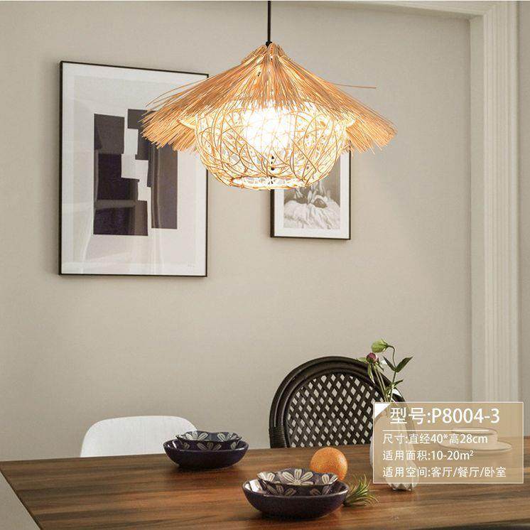 艺创式藤吊灯意餐日厅茶室走廊灯具东南亚客厅卧室人工编织268草,家装灯饰光源,智能吊灯,淘宝优惠券,粉丝福利购,淘宝优惠卷