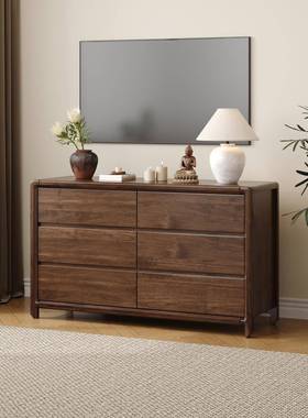 物中式简约客厅抽屉式收AL101935纳柜卧室新柜子储柜奢轻五斗橱斗