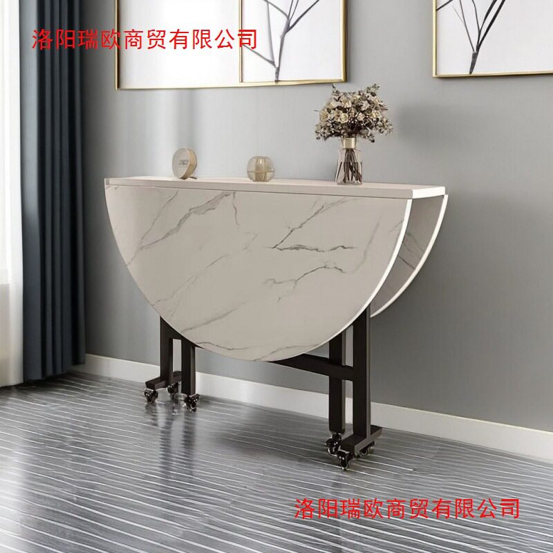 折叠桌可移动简易圆形桌子创意餐桌饭桌家用小户型农村折叠大圆桌
