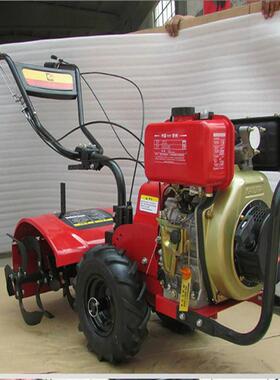 四驱开荒翻地机手式柴油犁地开扶沟型种植设小备农用耕地PDV除草