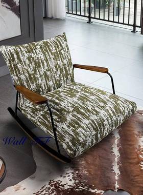 中古394师风水墨摇摇椅躺网红客厅阳台单人休椅闲轻奢家用懒人设