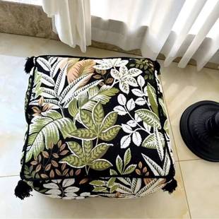 网红子凳美式 6682团垫懒子人坐垫可拆洗豆袋粒泡沫颗蒲 矮凳蒲MJ