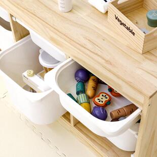 新款儿童ISE玩具收纳柜宝儿童房实大容量置物架宝玩木具收纳置架