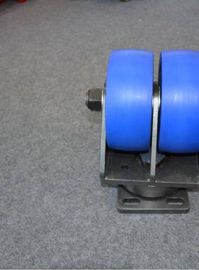 知马力ZM万aL943i寸8特重型蓝色MC尼龙向双工业脚轮可承载轮3.5吨