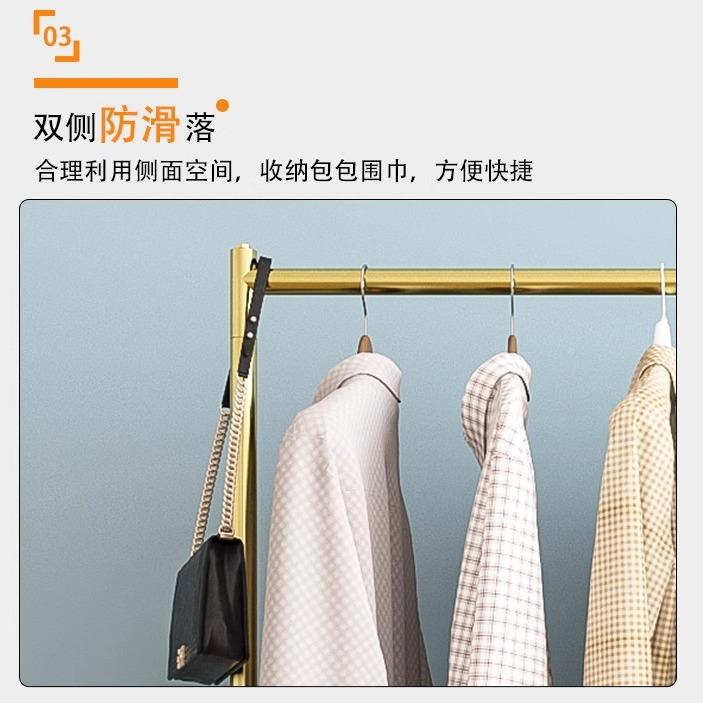 伸缩衣帽落地架室挂衣服架卧室衣收纳架内子家用晒衣架86220宿舍