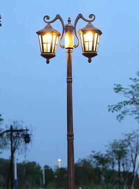 欧式庭灯公园小区铸园林程亮化工院灯单头双头别MXCL-TYD墅精铝灯