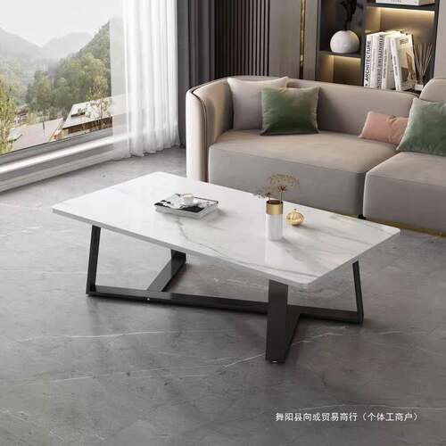 岩板茶几约客厅家用小户型茶台轻现代简桌茶DPF创意网奢红长方形