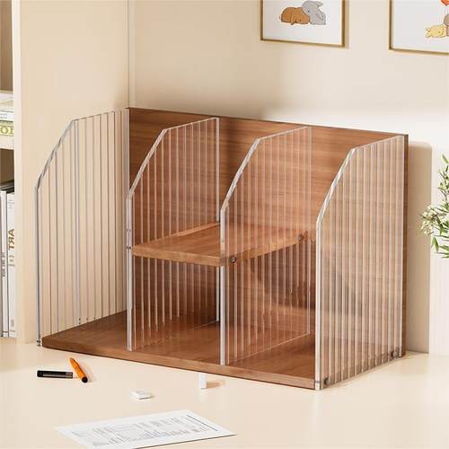 儿书架桌面书桌纳置物架卧LLY室办公桌上小书柜童家收用层简易多