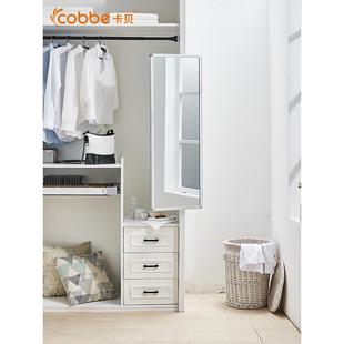 镜子衣柜试t5568716镜卧全身镜子推拉折叠伸缩镜内置衣装形隐穿室