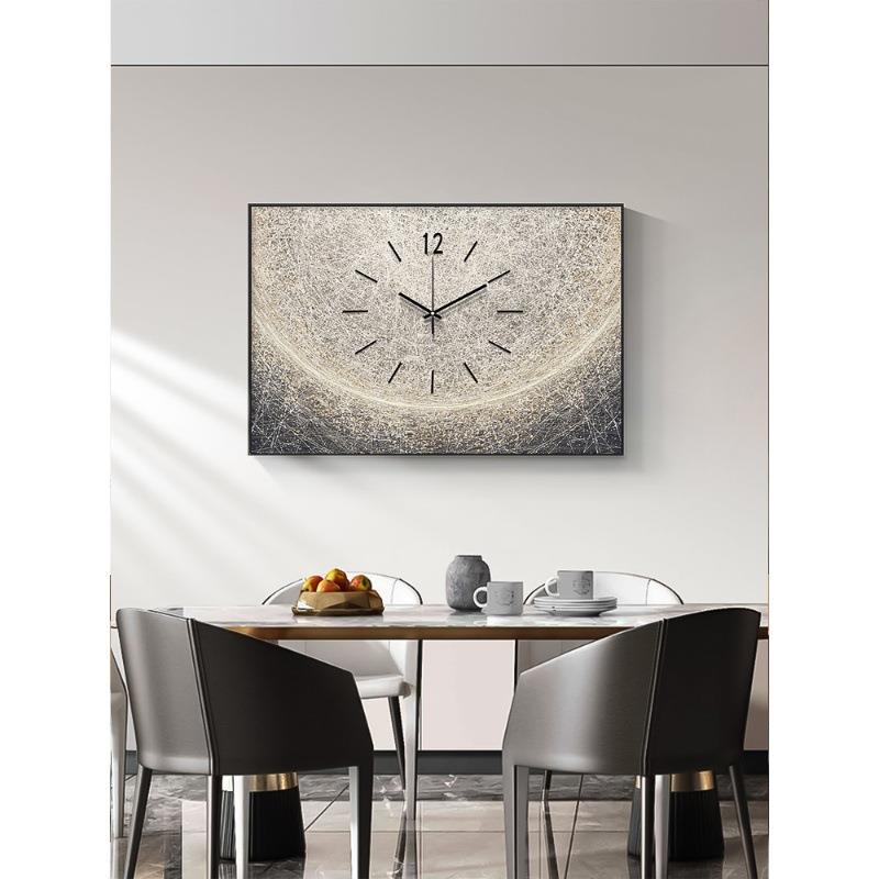 现代简约电时BQ3BQ表箱装饰画带钟配画弱电箱遮壁挡挂轻奢高档电