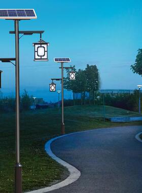 高杆式景观灯别墅园氛围乡村小区防水路灯太阳中能花灯87892外庭