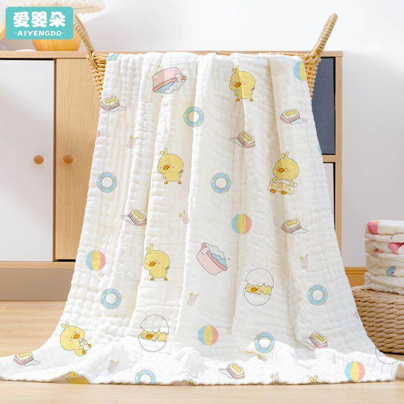 婴卓语供应儿棉巾纱布纯新生儿超浴软宝宝儿童毛巾被盖毯婴幼儿初