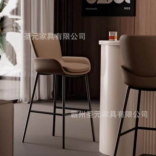 高无品牌/脚椅家简约现代吧台椅子酒轻吧椅奢吧椅意式极简用台前