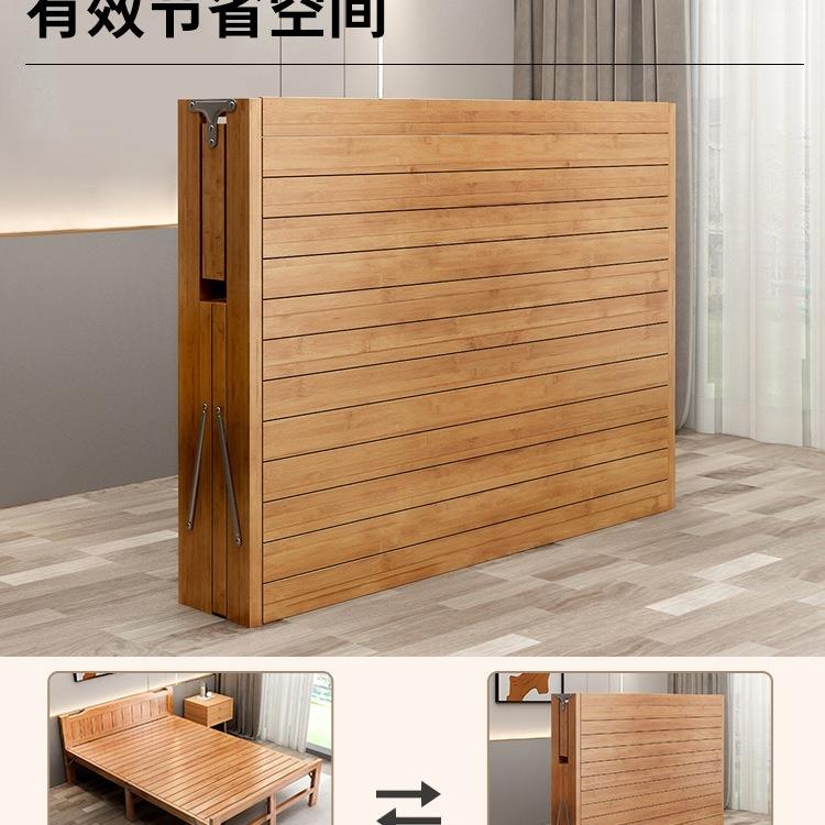 竹人床折叠床人双简易床家用竹成人午休午睡凉床出ZDZC01租房子硬