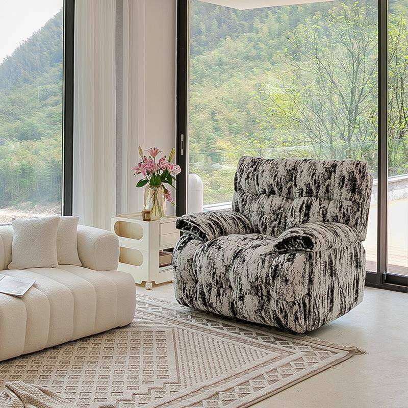 躺人客厅懒睡单人沙发床阳台可沙发椅绒设FHI计师太空舱复古貂可