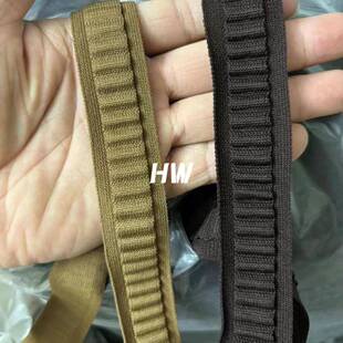 侧织带双层海浪纹装 边纹袖 饰边条亨旺 波浪立体DTC高弹丝子裤 新款