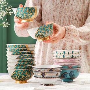 美道碗碗家H1582用221新款 轻奢0具创意吃饭组合汤面碗骨瓷碗勺套