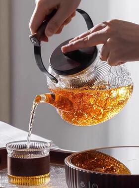 提玻梁壶围炉煮茶电陶家用小炉型煮茶器璃烧水壶蒸煮茶茶YPJ壶功