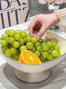 果盘约时尚客厅果盘水塑料干nHG230411果零食盘简早餐甜品盘子is