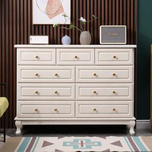 多功能JBU 五斗柜实木卧室收纳柜柜客抽厅电视约简现代五斗橱特价