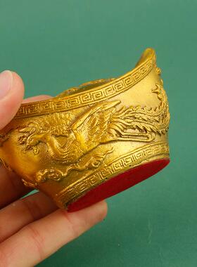 黄铜万两宝元铜宝摆件元摆件433小中大铜号