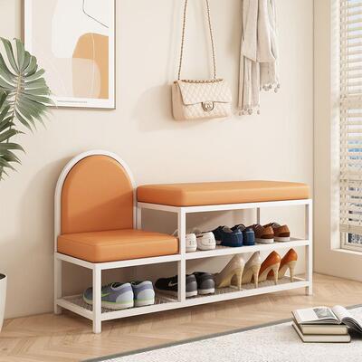 轻奢户换鞋门口家用关鞋柜坐凳一体入穿鞋凳玄长条可坐儿凳AEN童
