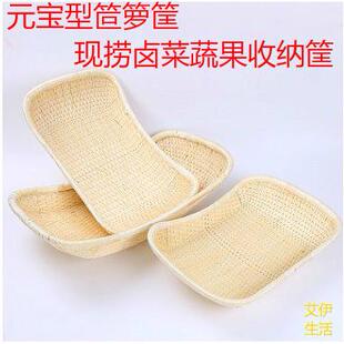 厂家直供果现箩筐条柳馒头筐捞商用家用柳编筐欧式元宝笸箩筐干食