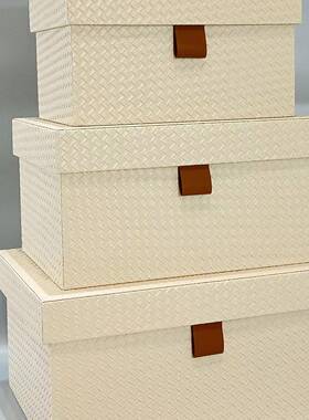 代现轻奢衣帽间收纳盒HR689储摆件样板房软装饰品创衣柜意橱窗大