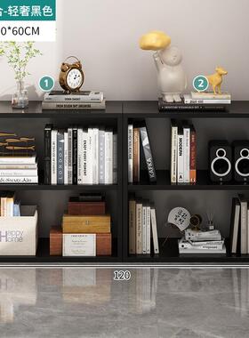 书架物架地落客厅沙发侧边子柜黑格色收纳柜靠XNW墙储物柜书置柜
