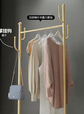 仙人掌衣帽架卧室架XBL落属地挂衣北欧轻奢金家用厅可移客动收纳