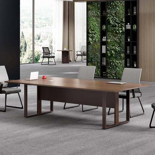 办公家具大型会议桌长条桌简约现代会议桌长方形培训桌2.4米桌