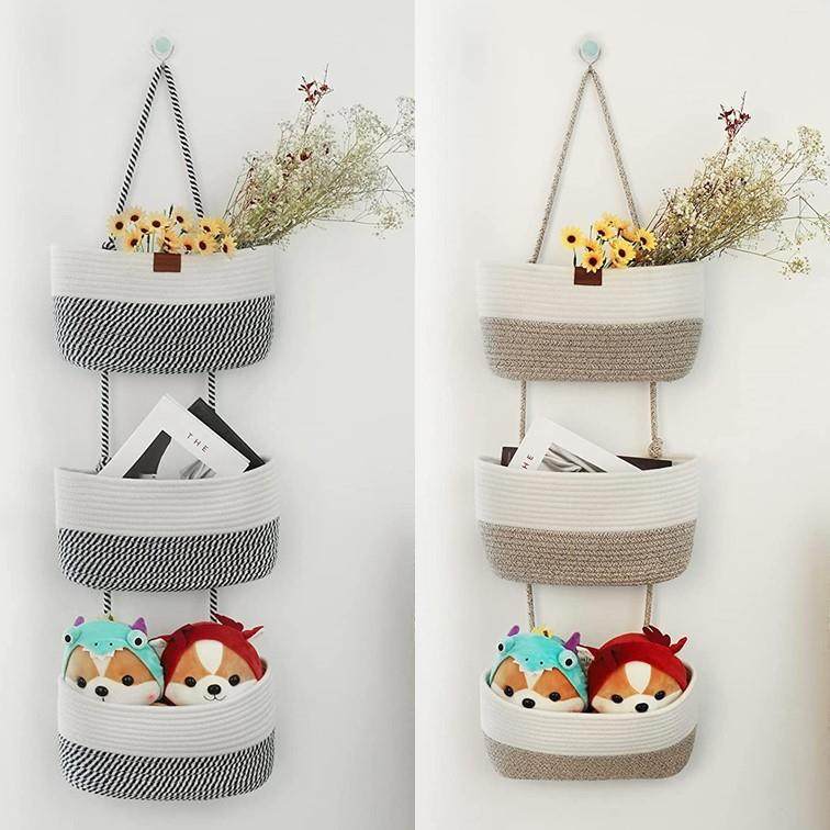 爆款棉绳吊篮热销壁挂篮多层可拆分收纳筐直销棉绳编织,机械设备,其他机械设备,淘宝优惠券,粉丝福利购,淘宝优惠卷