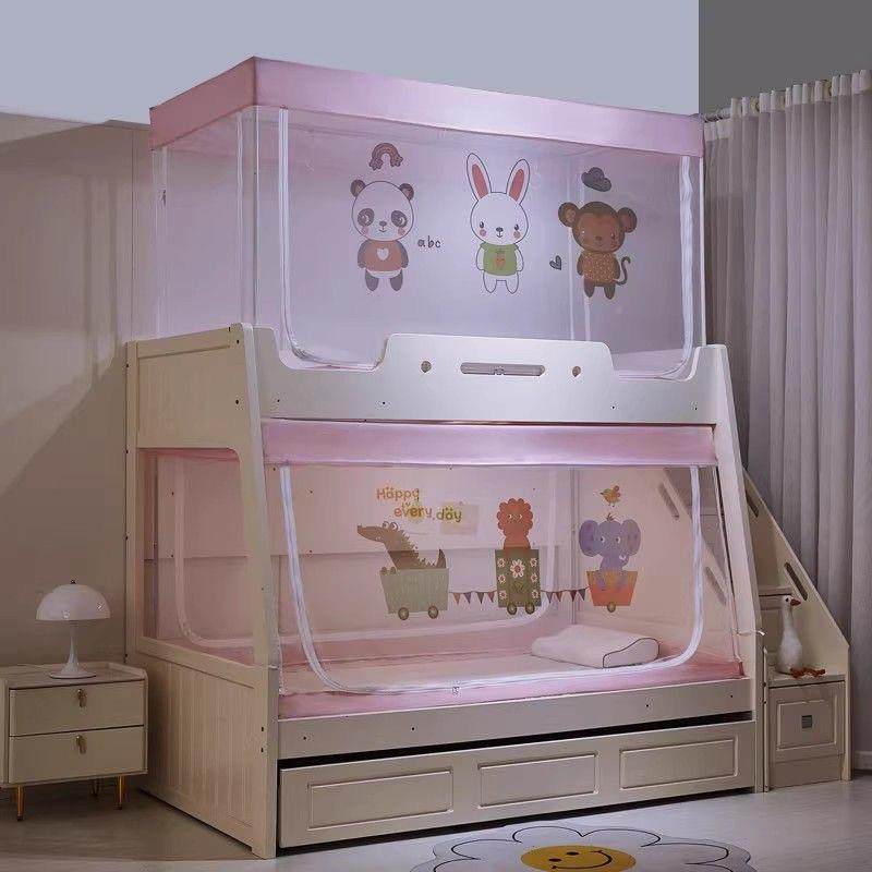伸缩支架子母床蚊帐ZBE1.2.m上下铺15床梯步形高床梯儿童低双层床,床上用品,蚊帐,淘宝优惠券,粉丝福利购,淘宝优惠卷