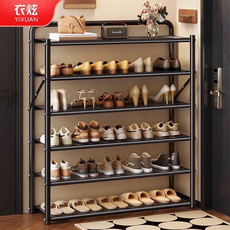 鞋多架家安用门口防尘折叠免装入户门简易层出租房见详情用铁艺窄