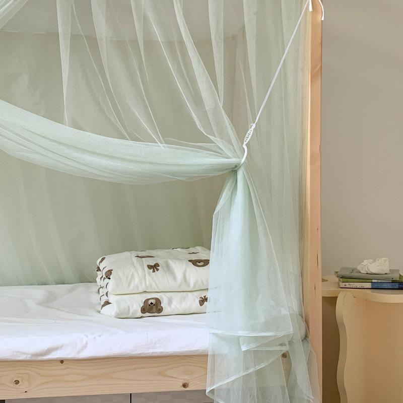 生宿舍防装尘蚊帐折夏季防蚊上下床免安学叠9XI8888单人床大学出