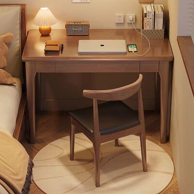 ONP全实木书桌写子字桌家用中学学生习桌卧室小户电脑桌客厅耐型