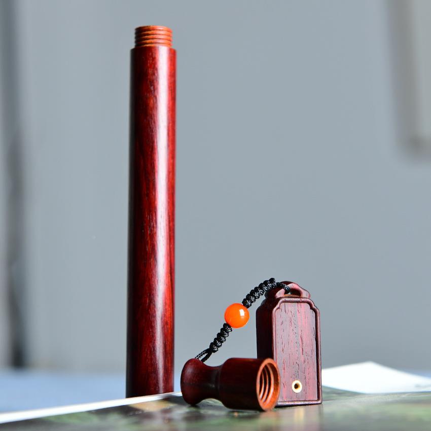 仙艺印小中叶紫檀便携盒zt01xt30香香筒度香道器具国风木质手工艺