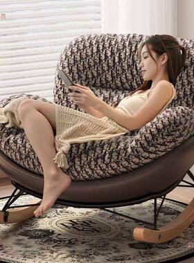 懒人沙发摇休摇椅可睡可躺逍厅阳台午睡NMQ闲客椅家用成人躺椅遥